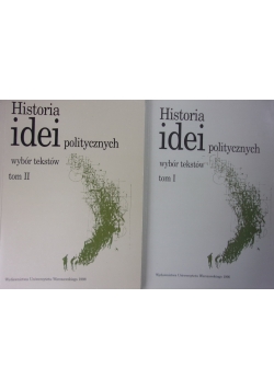 Historia idei politycznych, tom I-II