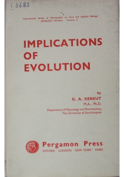 Implications of evolution