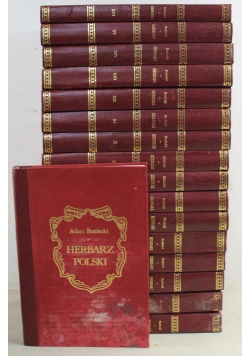 Herbarz Polski 17 tomów reprint z ok 1900 r.
