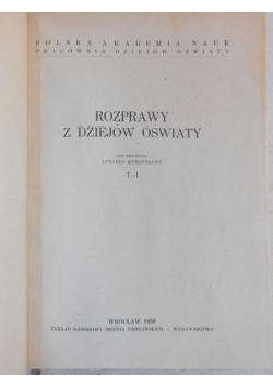 Rozprawy z dziejów oświaty