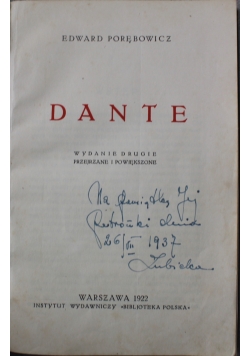 Dante 1922 r