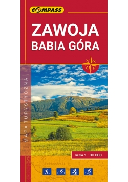 Zawoja Babia Góra mapa turystyczna 1:30 000