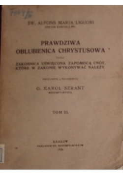 Prawdziwa oblubienica Chrystusa, 1926r.
