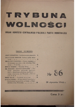 Trybuna wolności nr. 86, 1946 r.
