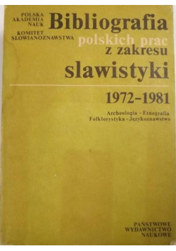 Bibliografia polskich prac z zakresu slawistyki