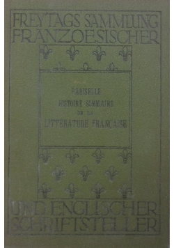 Parisblle histoire sommaire de la littbraturb francaise, 1909r