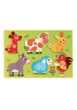 Drewniane puzzle - Łąka