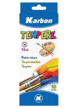Farby tempera 7,5 ml KARBON