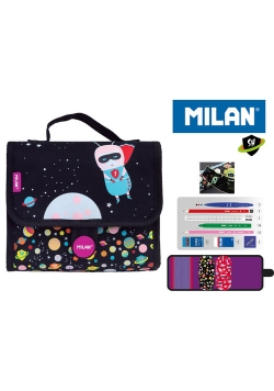 Multipiórnik MILAN z 2 piórnikami SUPER HEROES czerwony