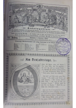 Katholishes Missionsblatt, nr 1-53, 1905 r.