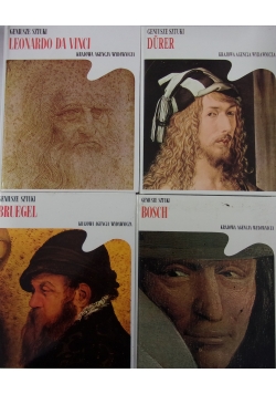 Geniusze sztuki . Bosch/ Bruegel/ Dürer / Leonardo da Vinci
