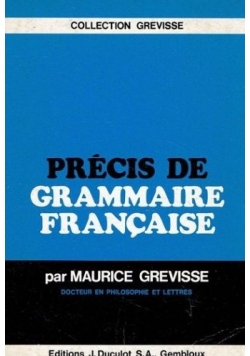 Precis de grammaire francaise