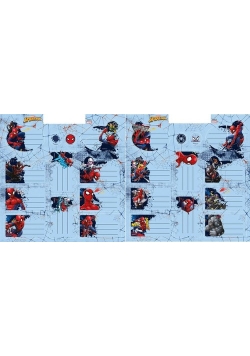 Naklejki na zeszyty Spider Man 25 sztuk
