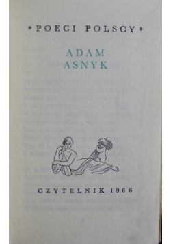 Poeci Polscy Adam Asnyk Miniatura