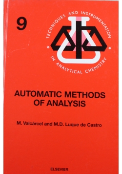 Automatic methods of analysis
