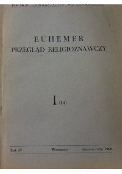 Euhemer, przegląd religioznawczy, 1 (14)