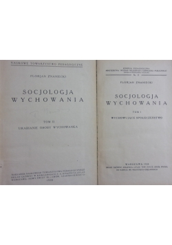 Socjologia wychowania, tom I-II, ok. 1930r.