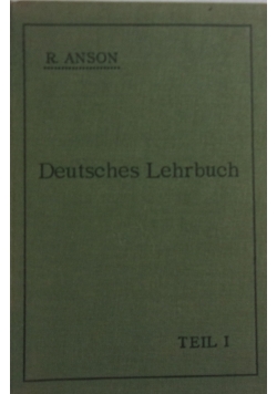 Deutsches Lehrbuch Teil I, 1911 r.