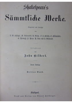 Shakspeare's Sämmtliche Werke, 1890r.