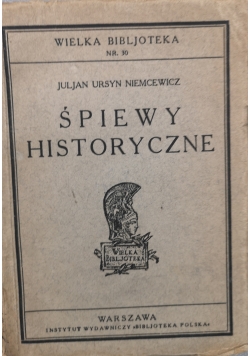 Śpiewy historyczne,1923r.