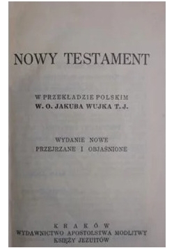 Nowy Testament 1936r.