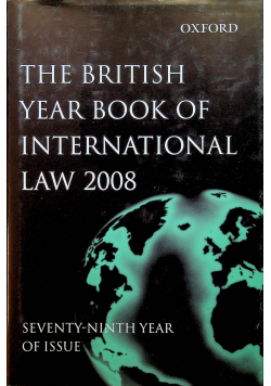 The British Year Book of International Law 2008