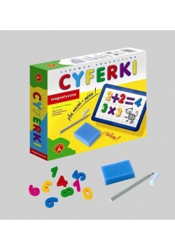 Cyferki magnetyczne w pudełku