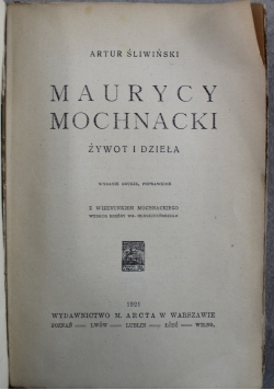 Maurycy Mochnacki 1921 r.