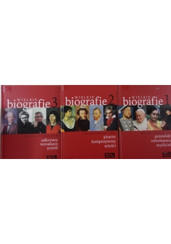 Wielkie biografie, zestaw 3 książek