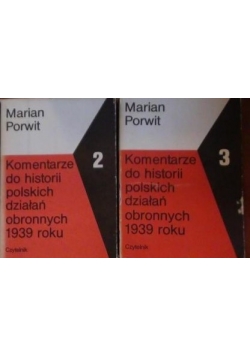Komentarz do polskich działań obronnych 1939 roku tom 2-3, dwie książki