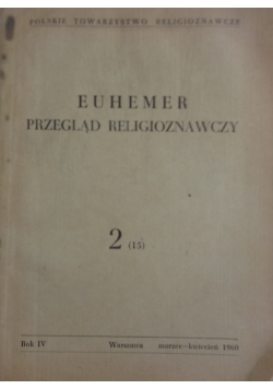 Euhemer przegląd religioznawczy 2(15)