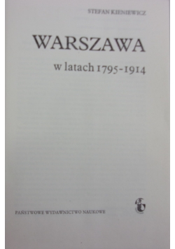 Warszawa w latach 1795-1914