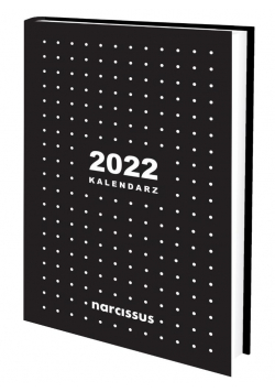Kalendarz 2022 A5 tygodniowy czarny NARCISSUS