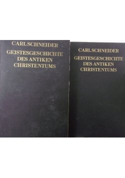 Geistesgeschichte des antiken Christentums, zestaw 2 książek