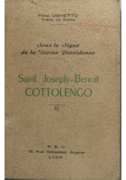 Saint Joseph-Benoit Cottolengo