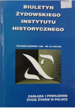 Biuletyn Żydowskiego instytutu historycznego nr. 1\2