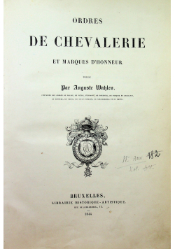 Ordres de chevalerie 1844r