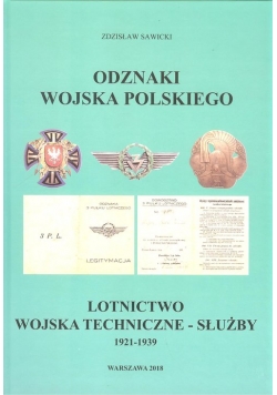 Odznaki Wojska Polskiego Lotnictwo wojska techniczne-służby 1921-1939