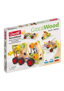 Zestaw konstrukcyjny Tecno Wood Premium Pojazdy 65 elementów