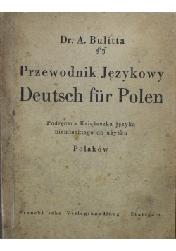 Przewodnik językowy Deutsch fur Polen 1941 r.