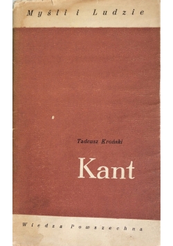 Myśli i Ludzie Kant