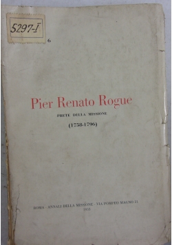 Pier Renato Rogue, 1933r