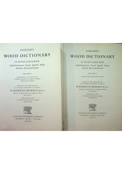 Elseviers Wood Dictionary tom 1 i 2