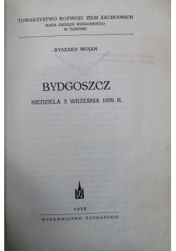 Bydgoszcz niedziela 3 września 1939