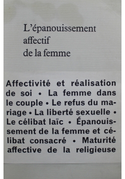 lepanouissement affectif de la femme