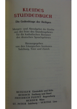 Kleines Stundenbuch