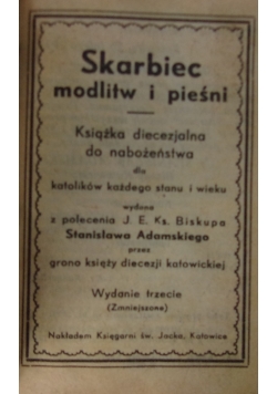 Skarbiec modlitw i pieśni, ok 1948 r.