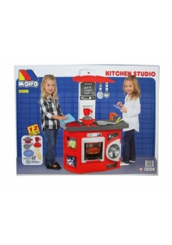 Kuchnia mini czerwona 12 elementów