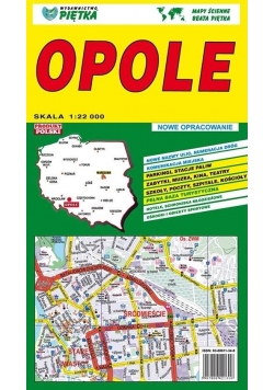 Opole 1:22 000 plan miasta PIĘTKA
