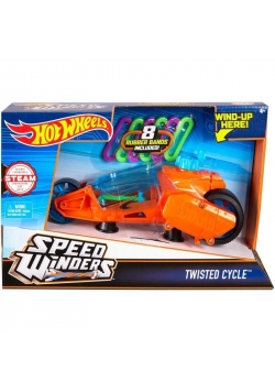 Hot Wheels - Autonakręciaki Twisted Cycle pomarań.